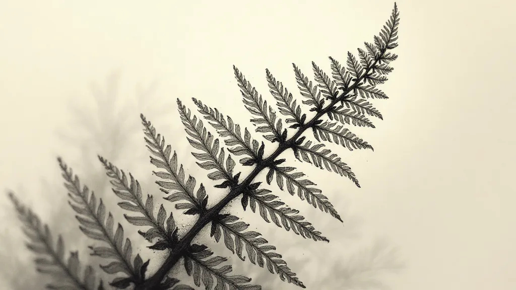 Fern leaf illustrating atmospheric perspective