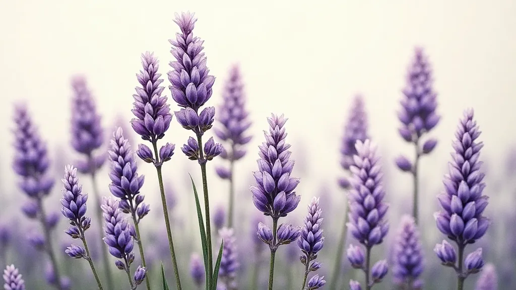 Lavender flowers illustrating atmospheric perspective