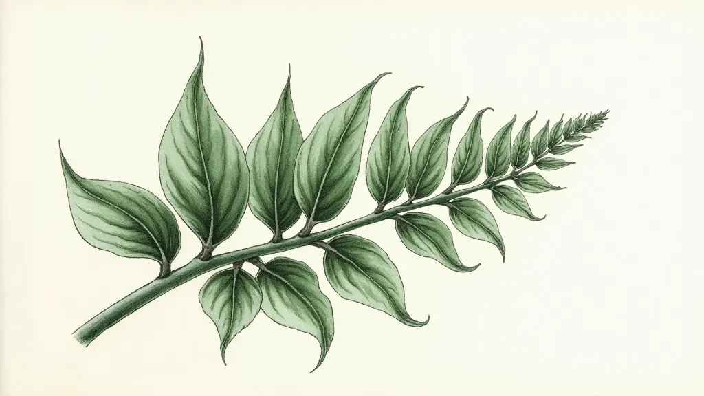 Succulent leaf illustration