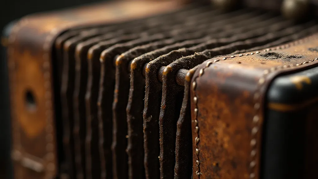 Vintage accordion bellows